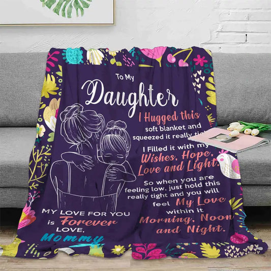Daughter/ Granddaughter - Filled with Wishes, Hope, Love & Light - Blanket