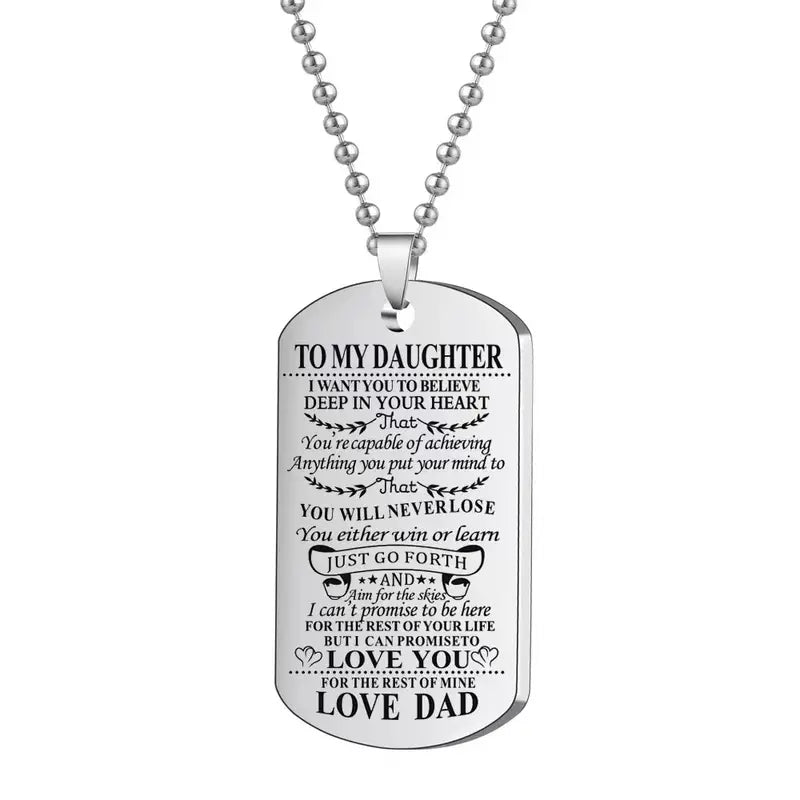 Daughter / Son - Necklace / Keychain