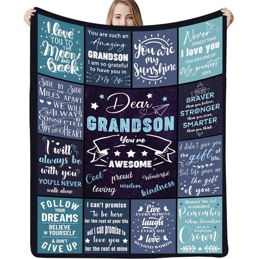 Grandson - Awesome - Blanket