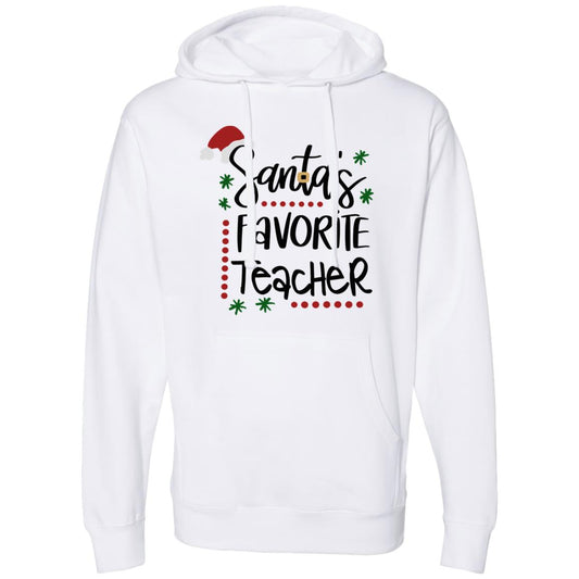 Santa's Favorite Teacher Midweight Hooded Sweatshirt