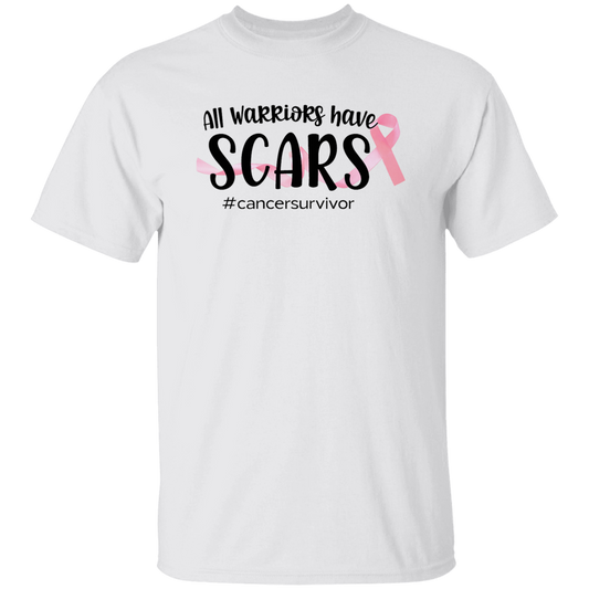 All Warriors Have Scars I T-SHIRT I Breast Cancer Awareness