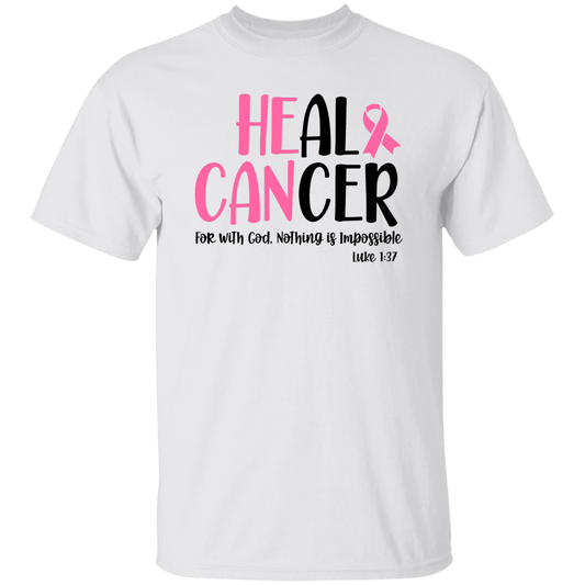 HEal CANcer I T-SHIRT I Breast Cancer Awareness