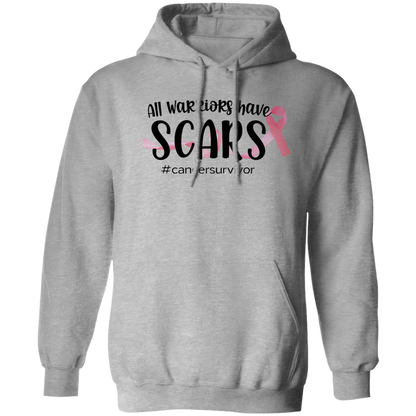 All Warriors Have Scars I HOODIE I Breast Cancer Awareness