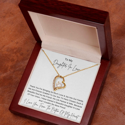 Bringing Love & Joy I DAUGHTER IN LAW from MIL I Forever Love Necklace