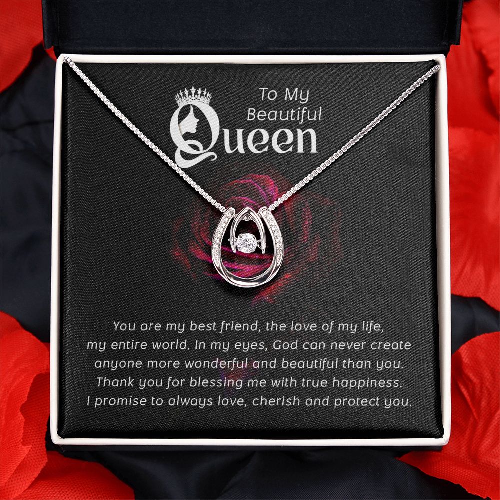 Best Friend I QUEEN I Lucky In Love Necklace