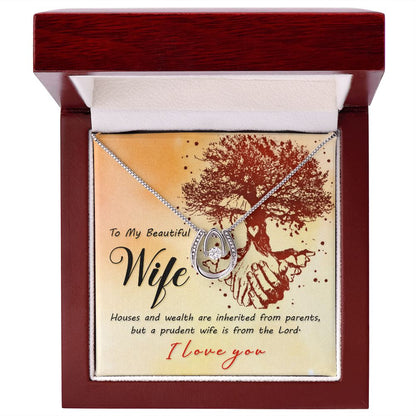 Wife From The Lord I WIFE I Lucky In Love Necklace