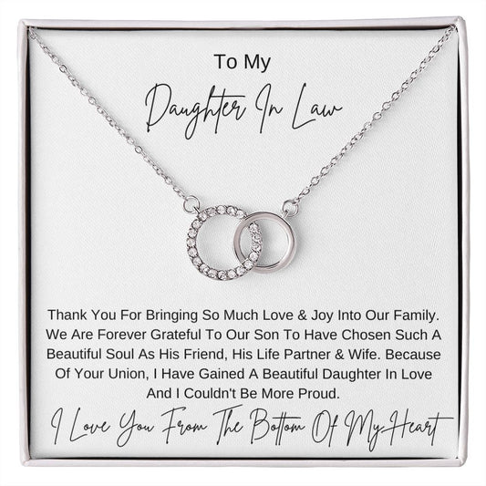 Bringing Love & Joy I DAUGHTER IN LAW from MIL I Perfect Pair Necklace