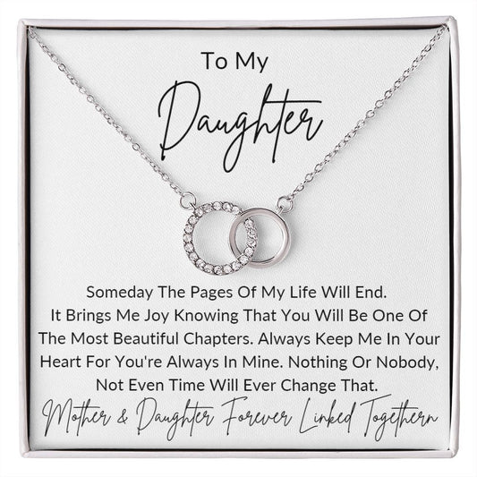 Most Beautiful Chapter I DAUGHTER from MOM I Perfect Pair Necklace