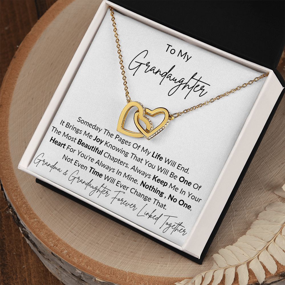 Pages Of My Life I DAUGHTER from MOTHER I Interlocking Hearts Necklace