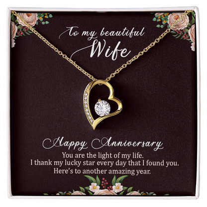 Light of My Life I WIFE I Anniversary I Forever Love Necklace