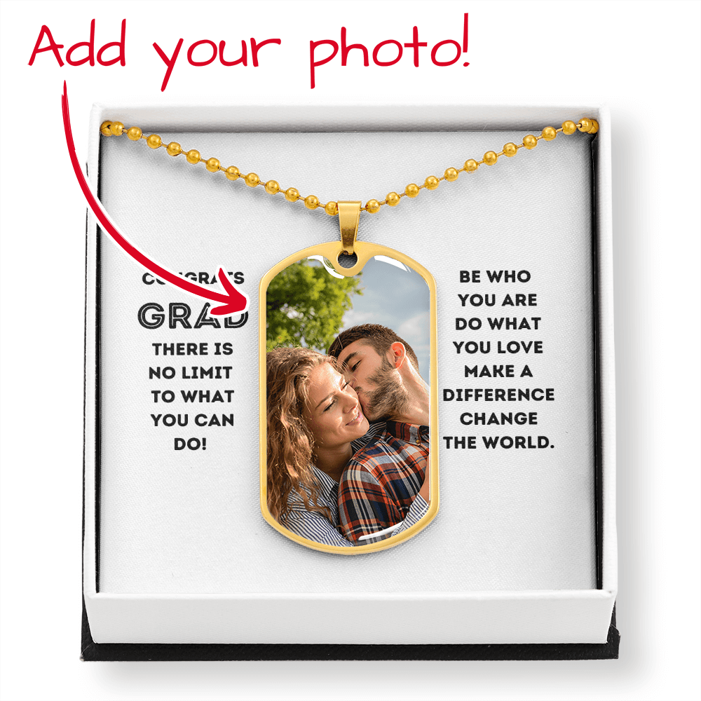 Be Who You Are I GRAD I Graphic Tag Chain